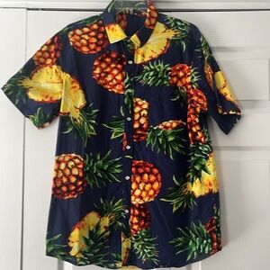 Men’s SS Tropical Print Shirt with Pocket